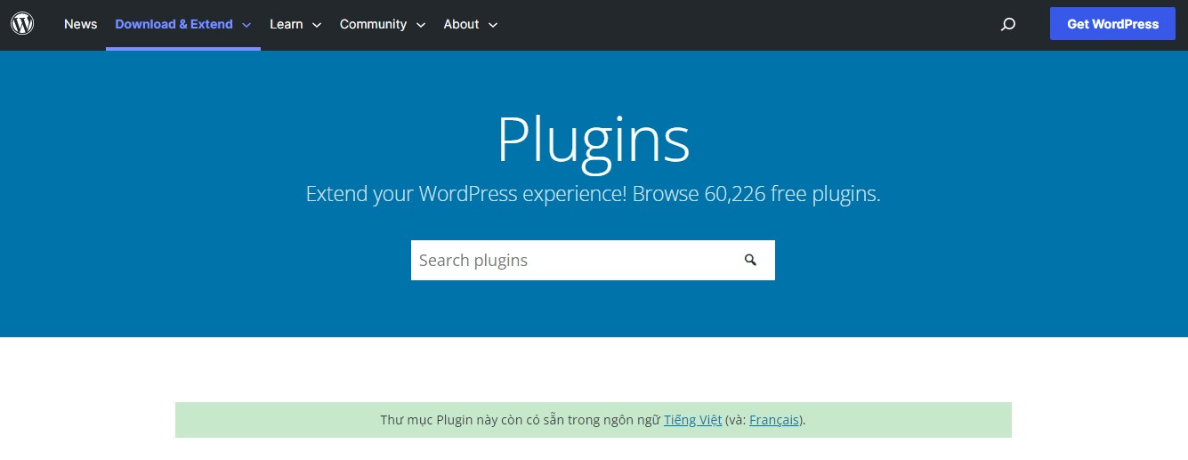 Cài đặt Plugin cho WordPress