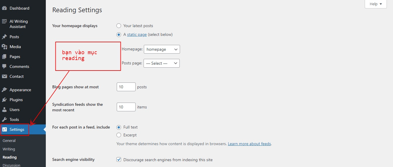  Reading trong WordPress