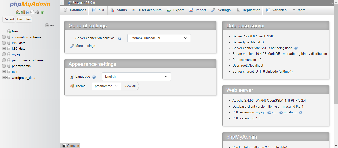 Cách tạo Database và User trong Phpmyadmin 